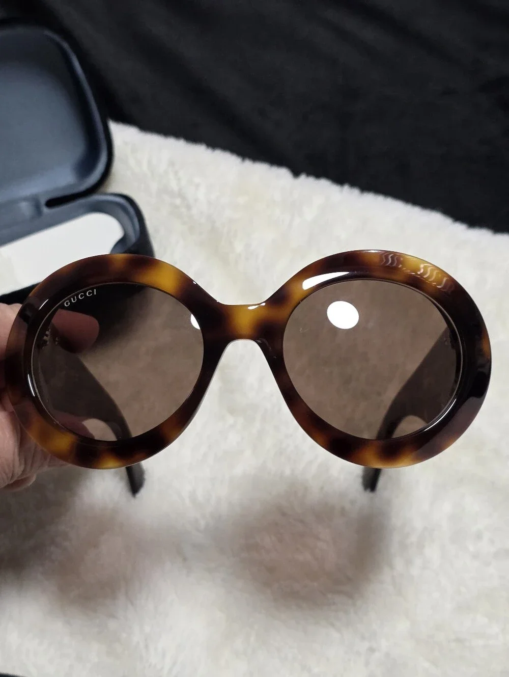 Gucci Women’s Tortoiseshell Round Sunglasses - Brown